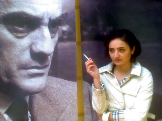 Turkısh actress Fadik Atasoy at Visconti Exhibit in Eskişehir